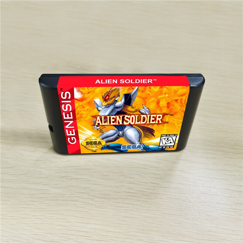 Alien Soldier-MegaDrive Genesis ܼ  16 Ʈ MD  īƮ